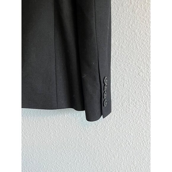 Theory Wool Etiennette Blazer Jacket One Button Black Size 4‎ - Picture 7 of 12